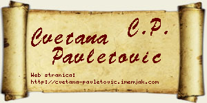 Cvetana Pavletović vizit kartica